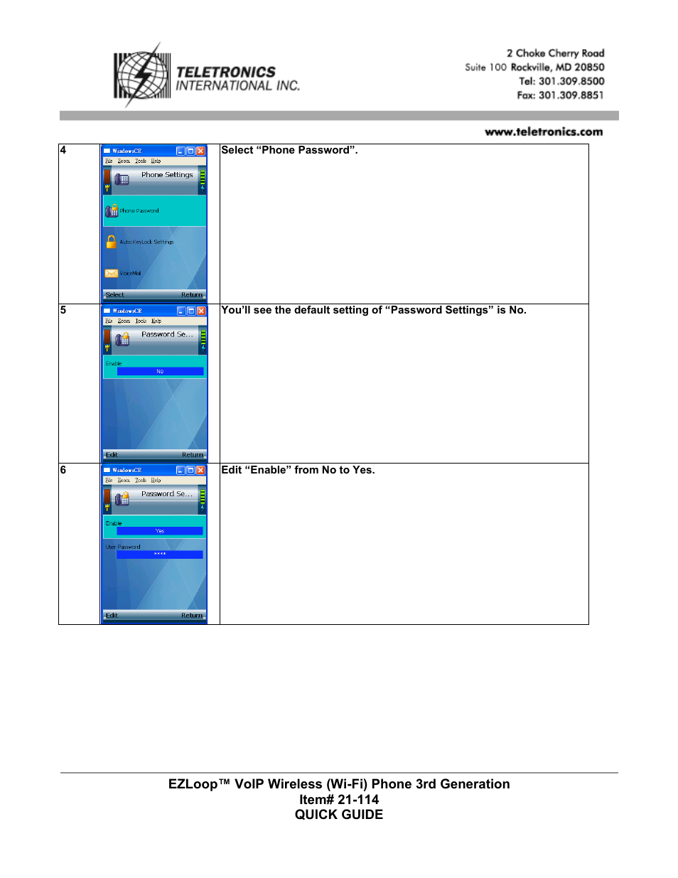 Teletronics Wi-Fi 3rdGen Quick Start User Manual | Page 2 / 7