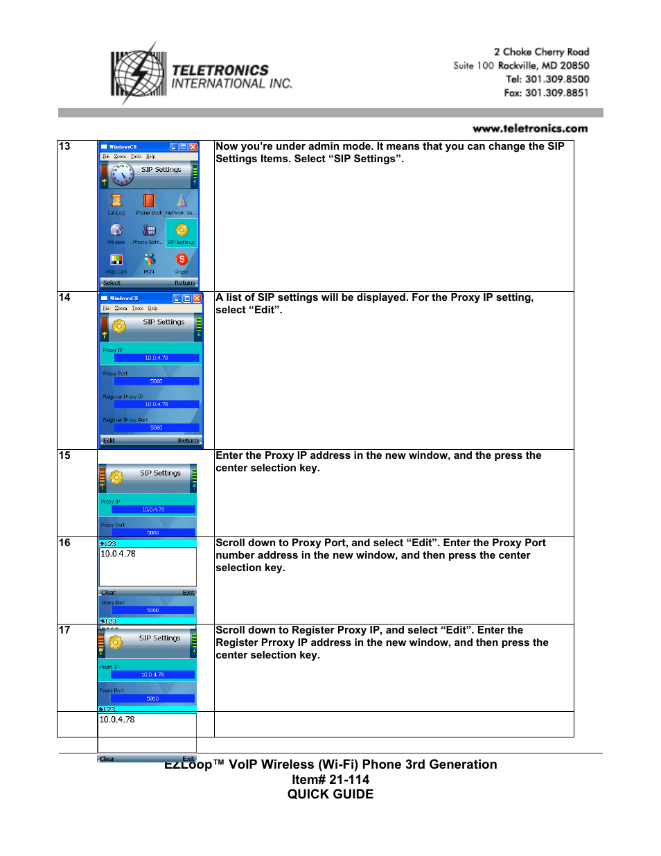 Teletronics Wi-Fi 3rdGen Quick Start User Manual | Page 5 / 7