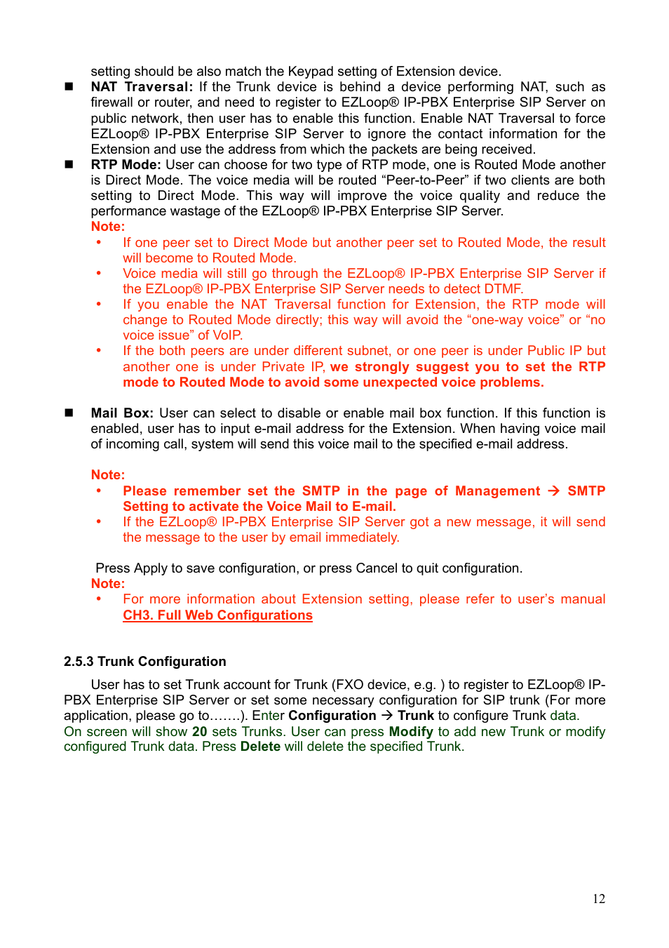 Teletronics IP-PBX Server User Manual | Page 12 / 84