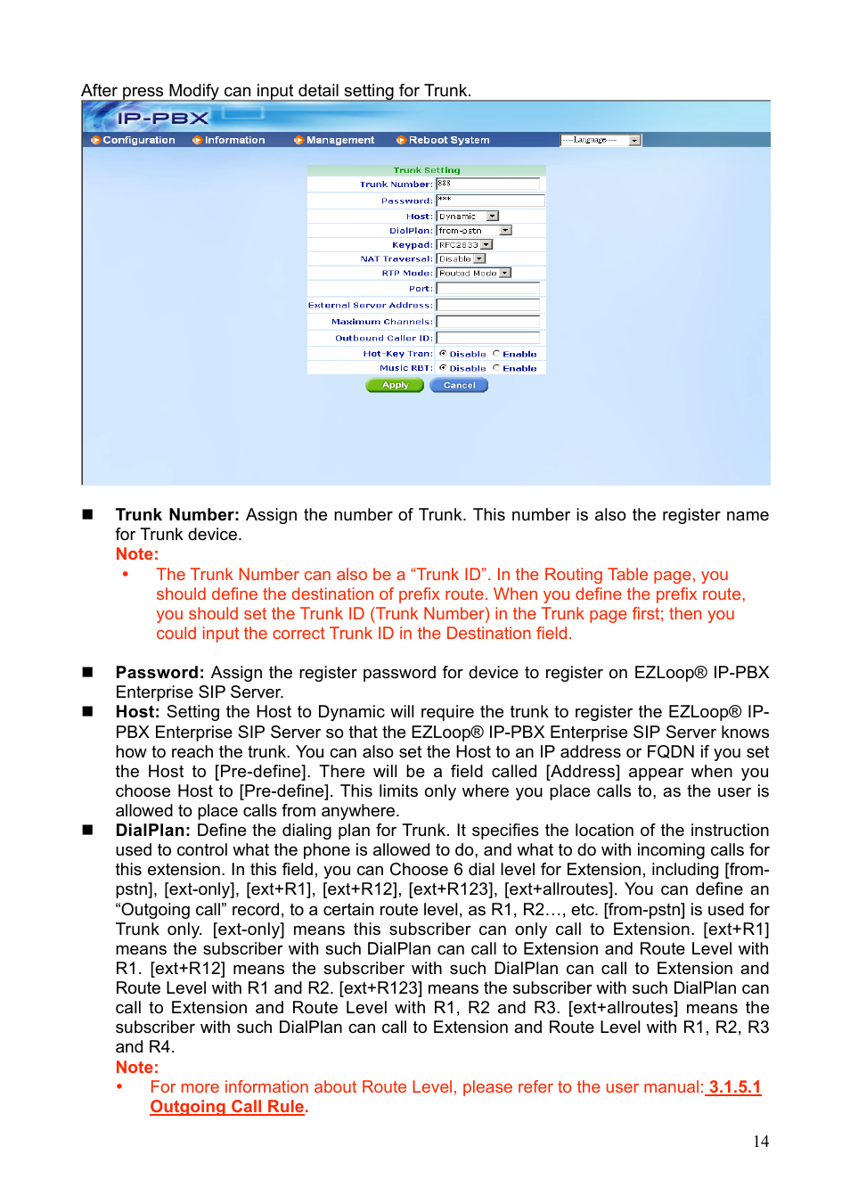 Teletronics IP-PBX Server User Manual | Page 14 / 84
