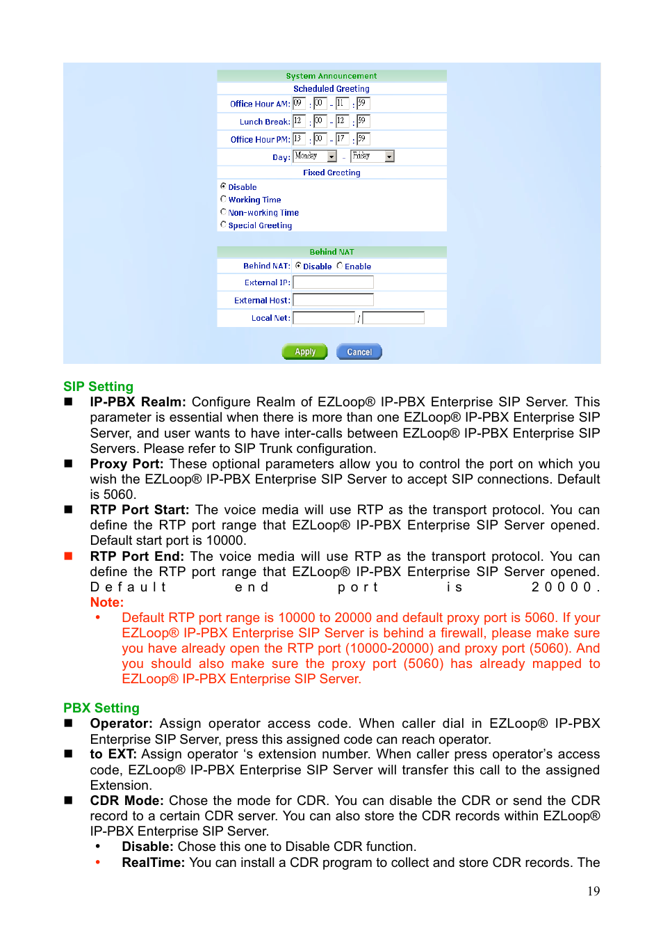 Teletronics IP-PBX Server User Manual | Page 19 / 84