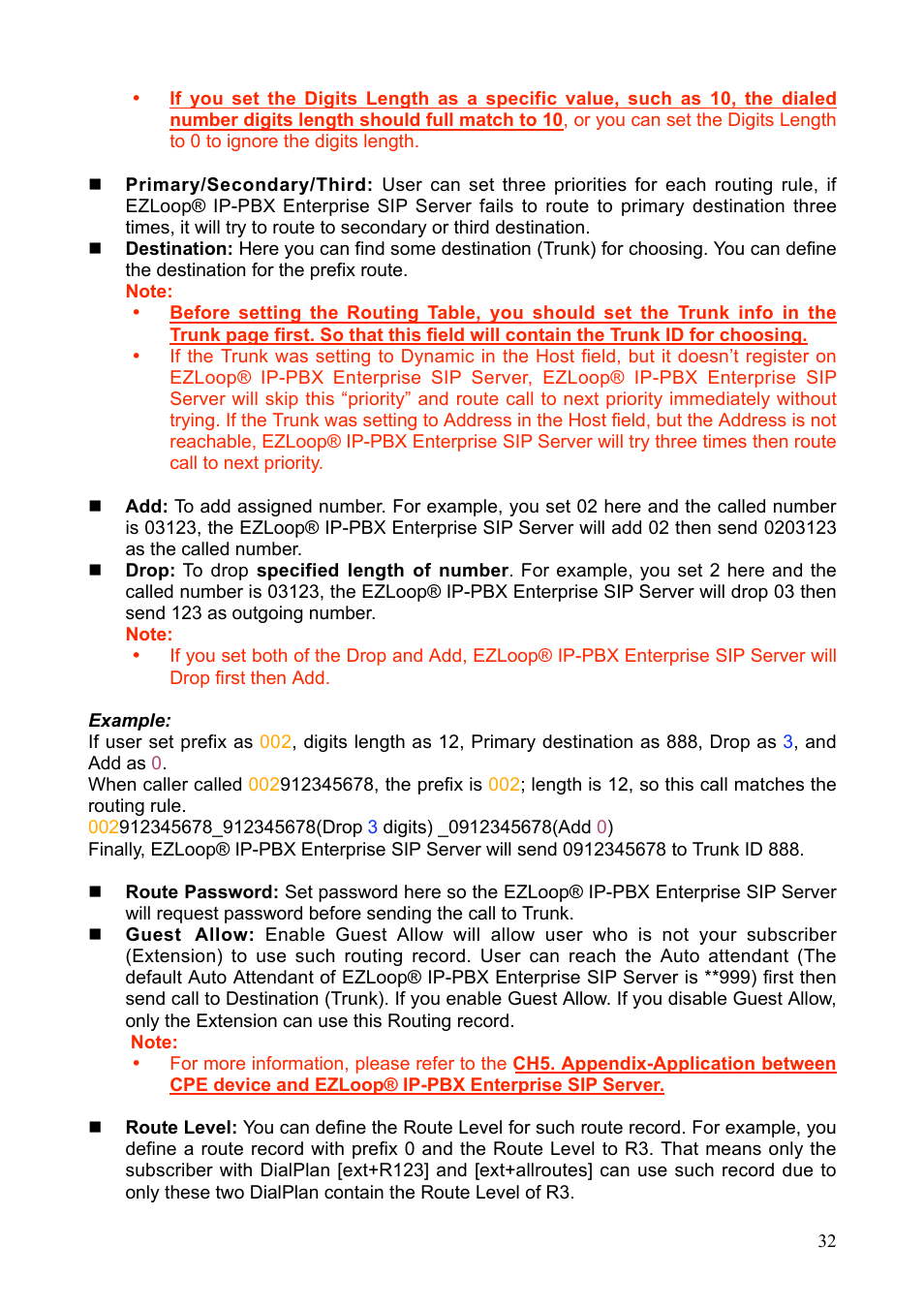 Teletronics IP-PBX Server User Manual | Page 32 / 84