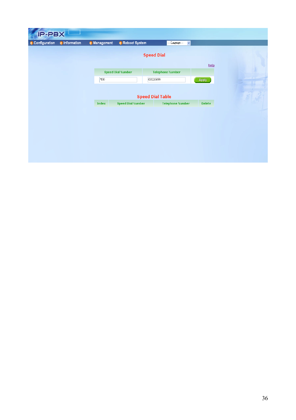 Teletronics IP-PBX Server User Manual | Page 36 / 84