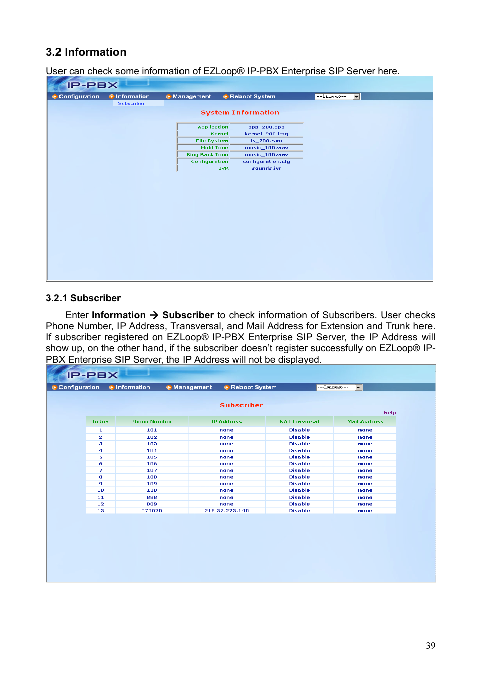 Teletronics IP-PBX Server User Manual | Page 39 / 84
