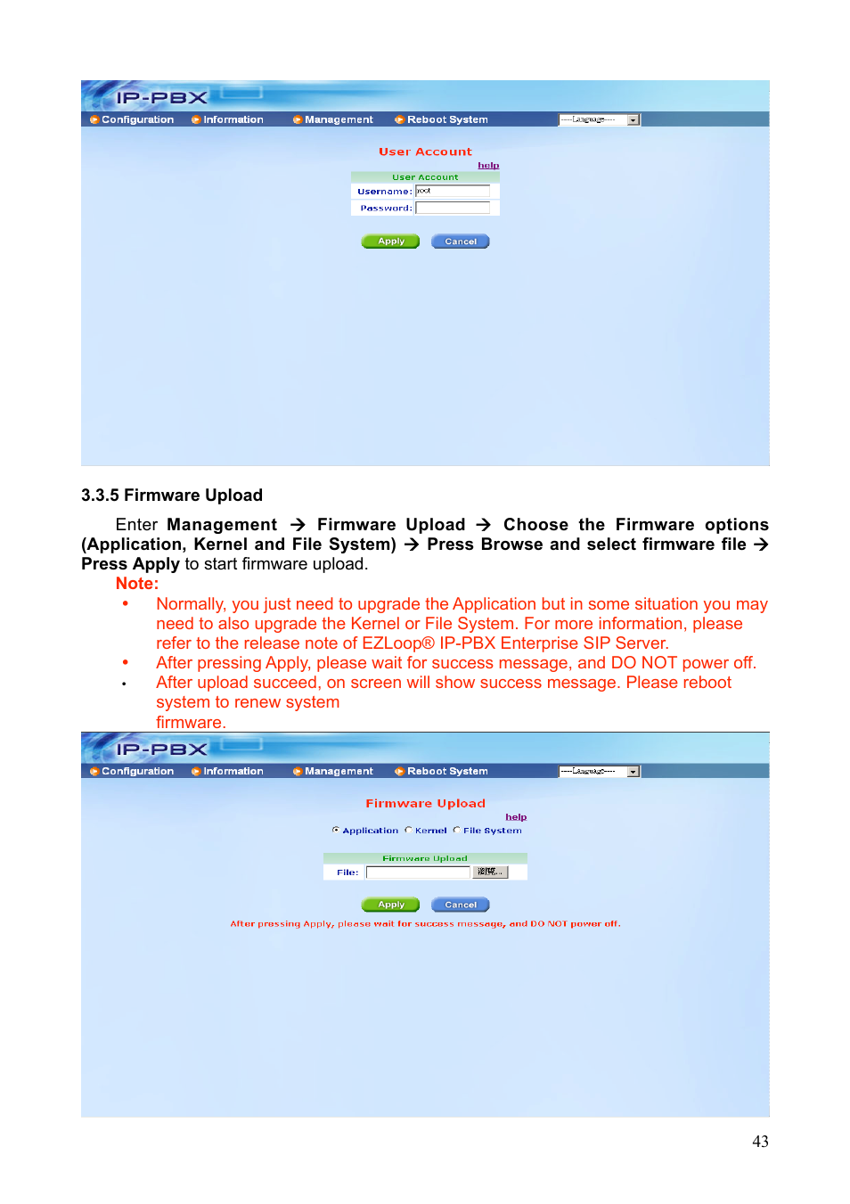 Teletronics IP-PBX Server User Manual | Page 43 / 84