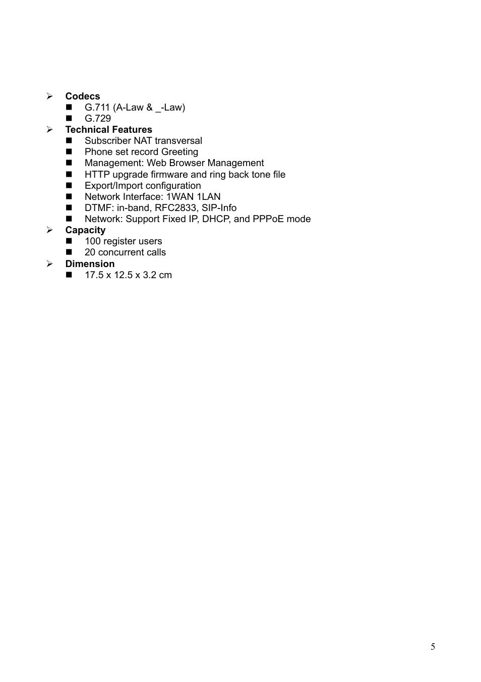 Teletronics IP-PBX Server User Manual | Page 5 / 84