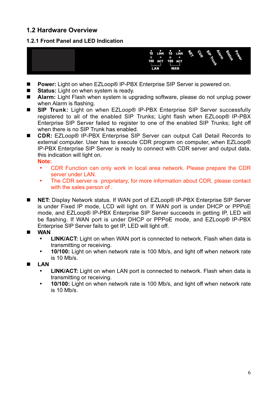 Teletronics IP-PBX Server User Manual | Page 6 / 84