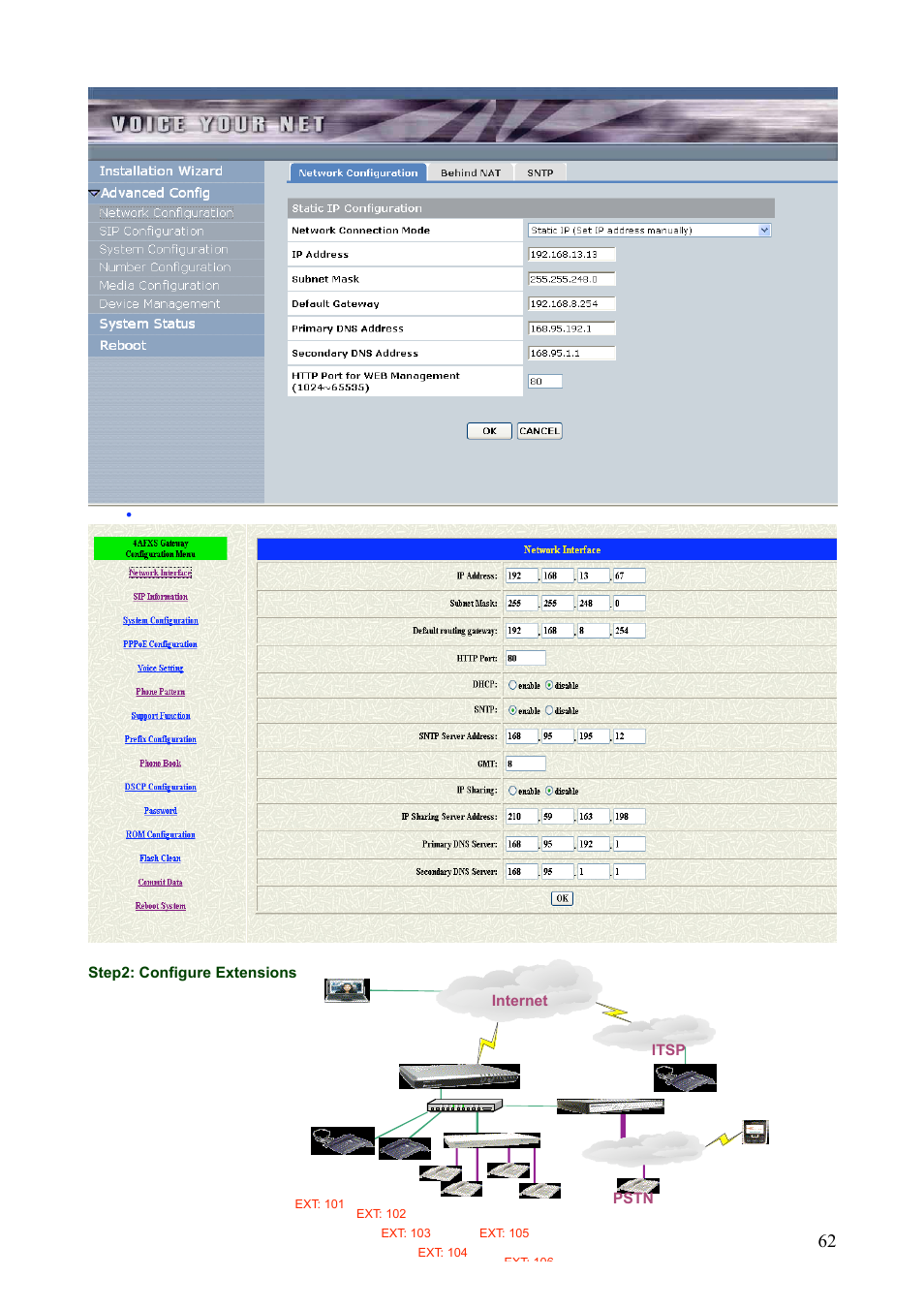 Teletronics IP-PBX Server User Manual | Page 62 / 84