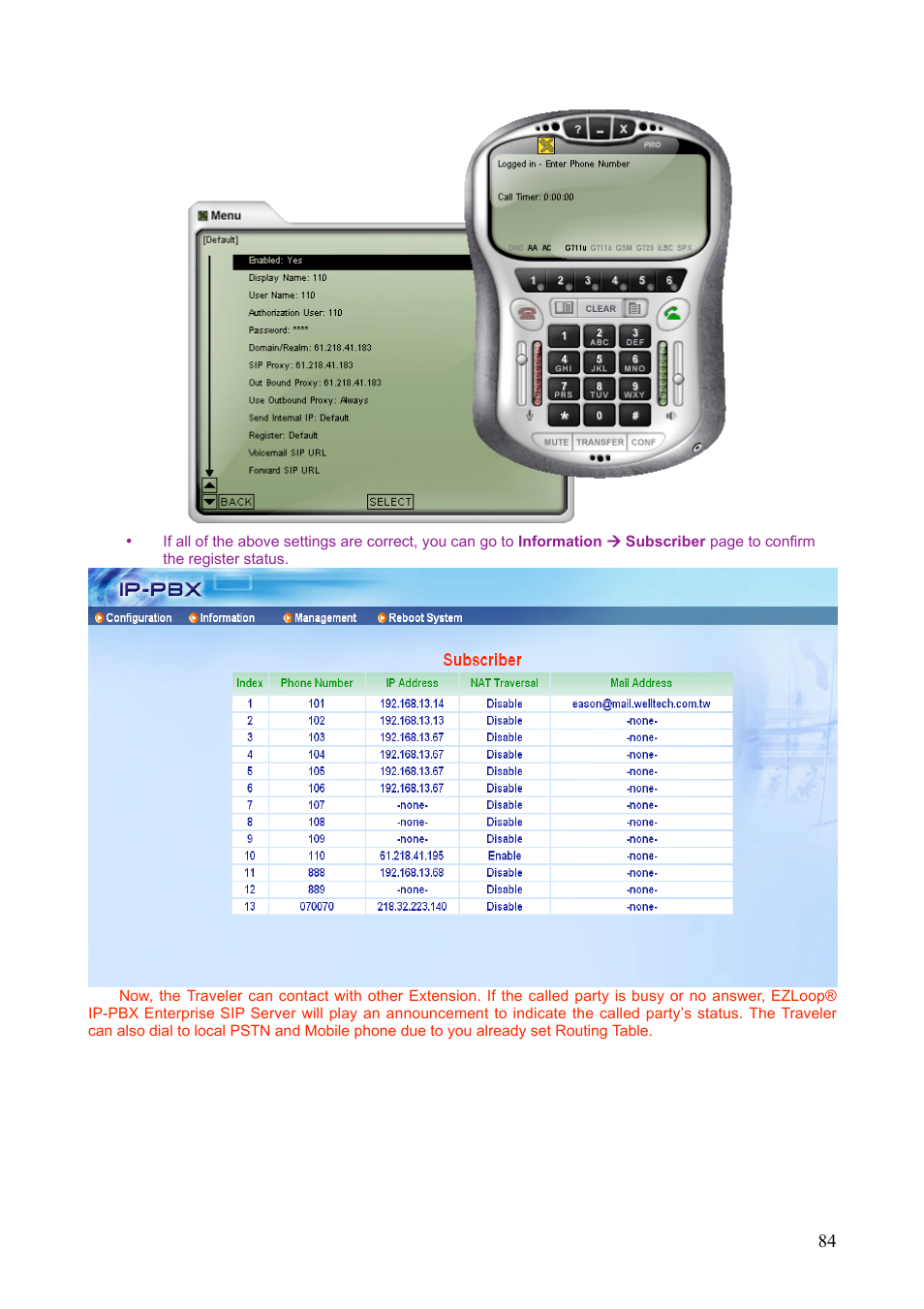 Teletronics IP-PBX Server User Manual | Page 84 / 84