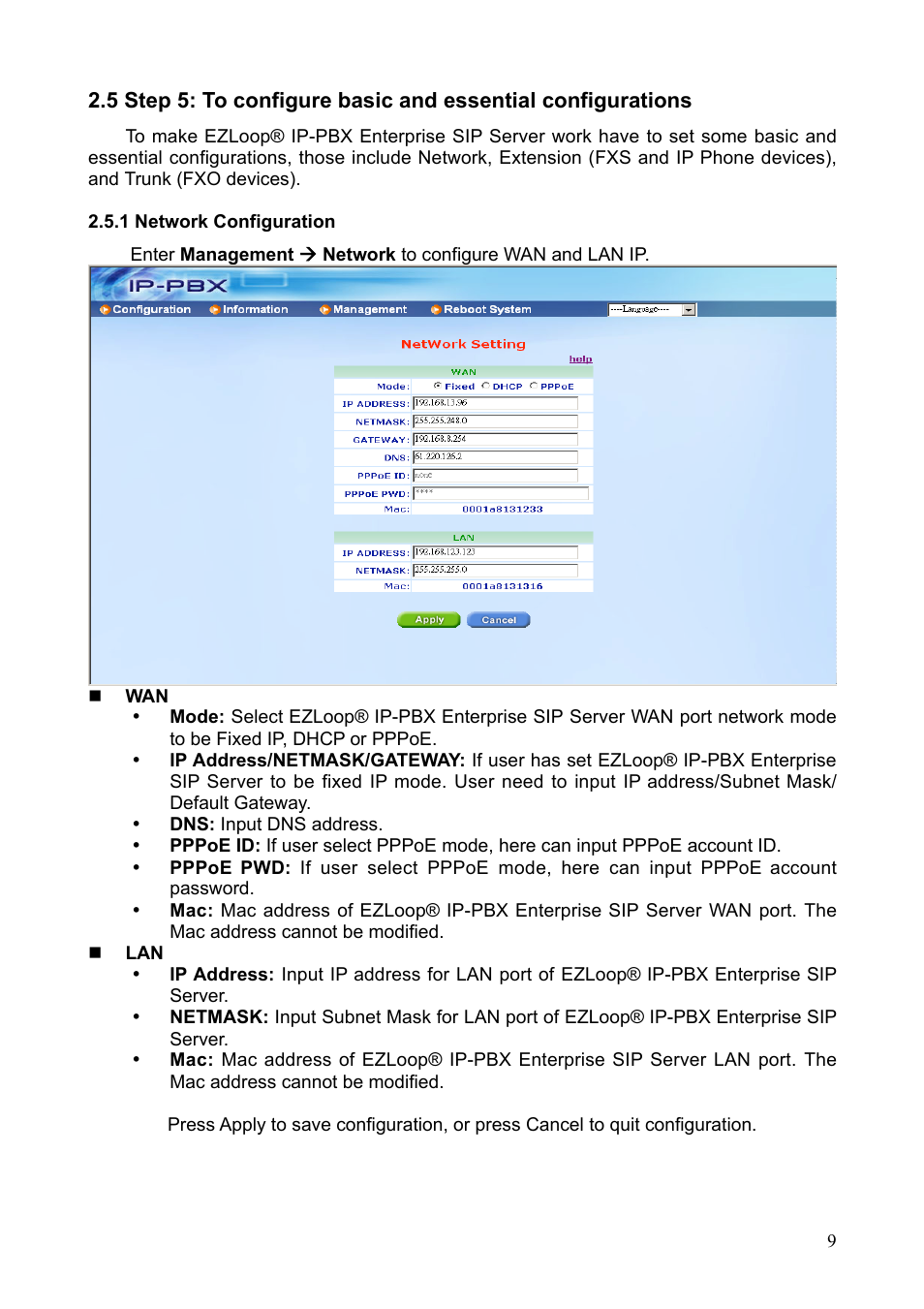 Teletronics IP-PBX Server User Manual | Page 9 / 84