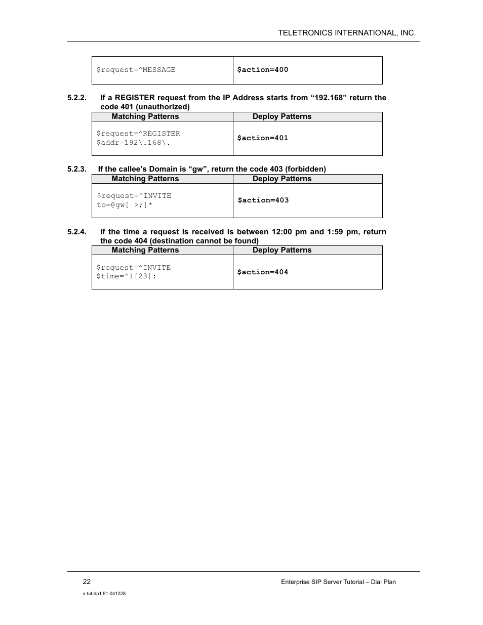 Teletronics Enterprise SIP Server User Manual | Page 23 / 38