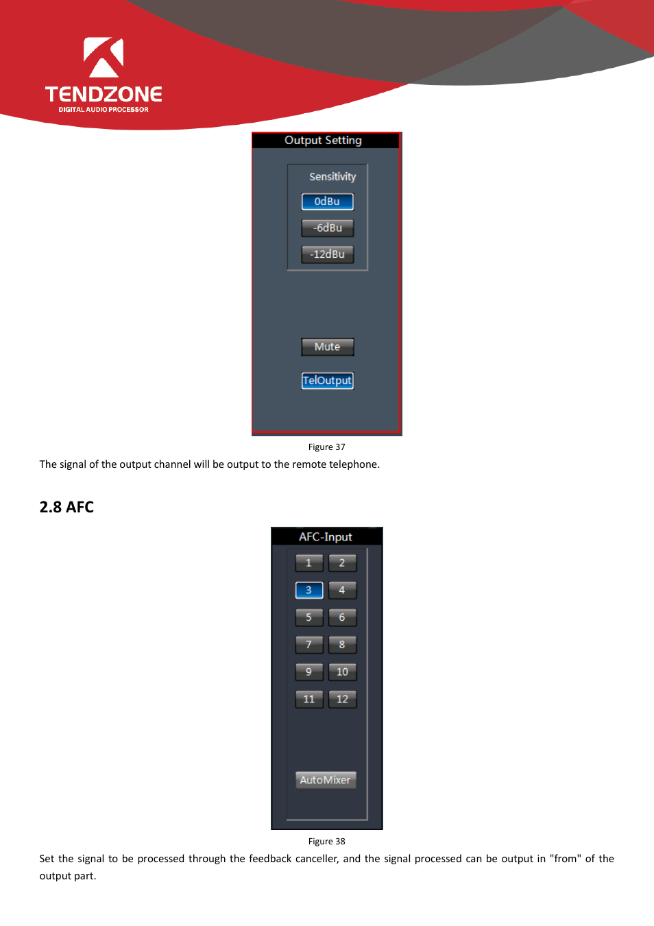 8 afc | Tendzone TYCHO T 1212/CA User Manual | Page 41 / 52