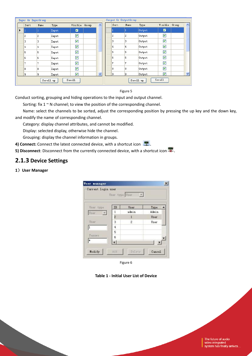 3 device settings, 1）user manager, Device settings | Tendzone TYCHO T 1212/CA User Manual | Page 8 / 52