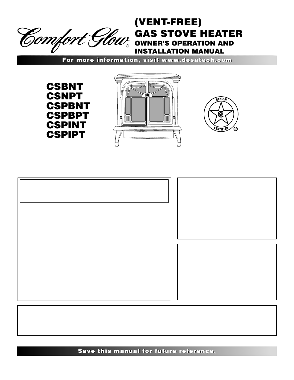 Desa Tech CSNPT User Manual | 26 pages