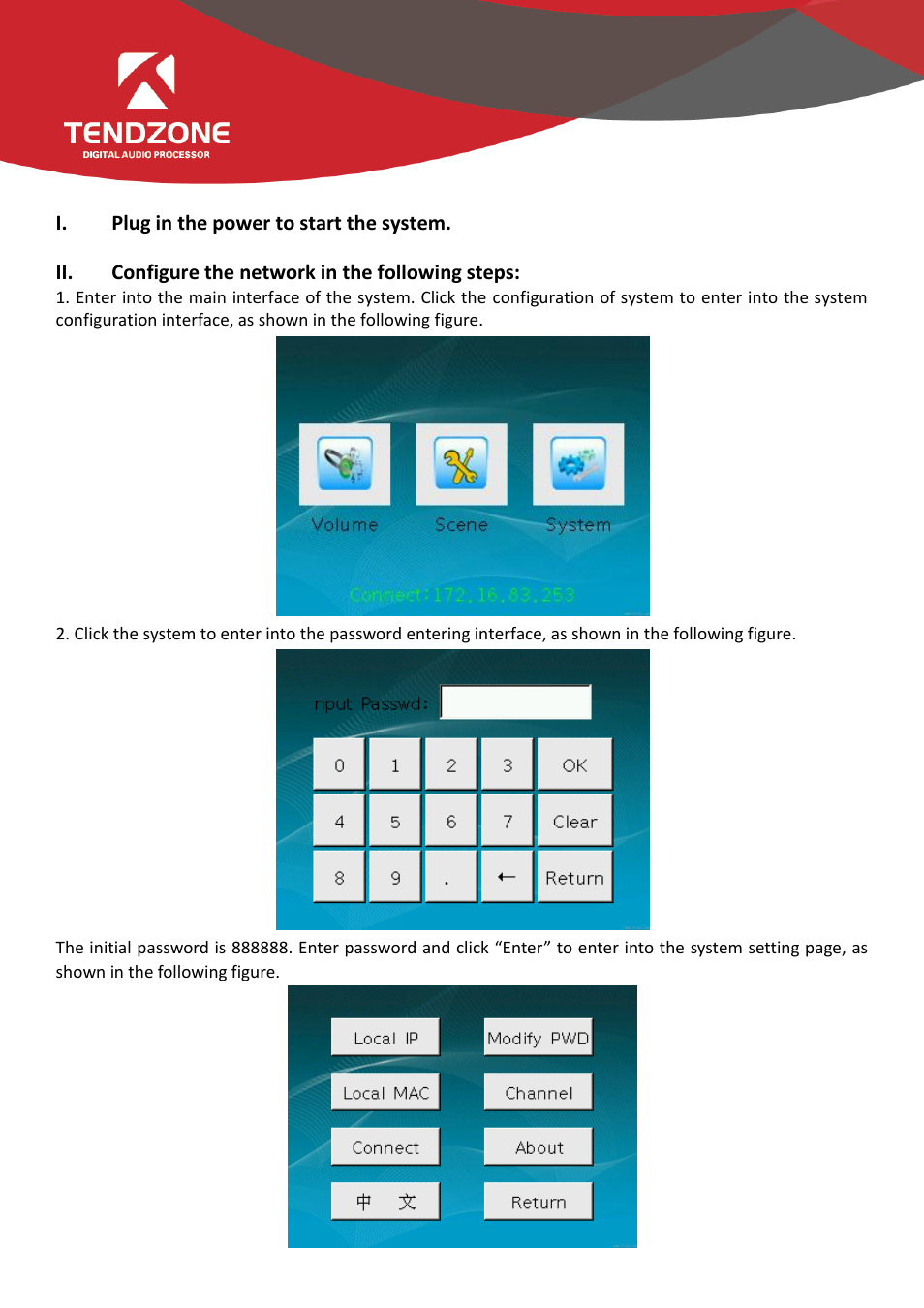 Tendzone DP External Control Panel User Manual | 4 pages