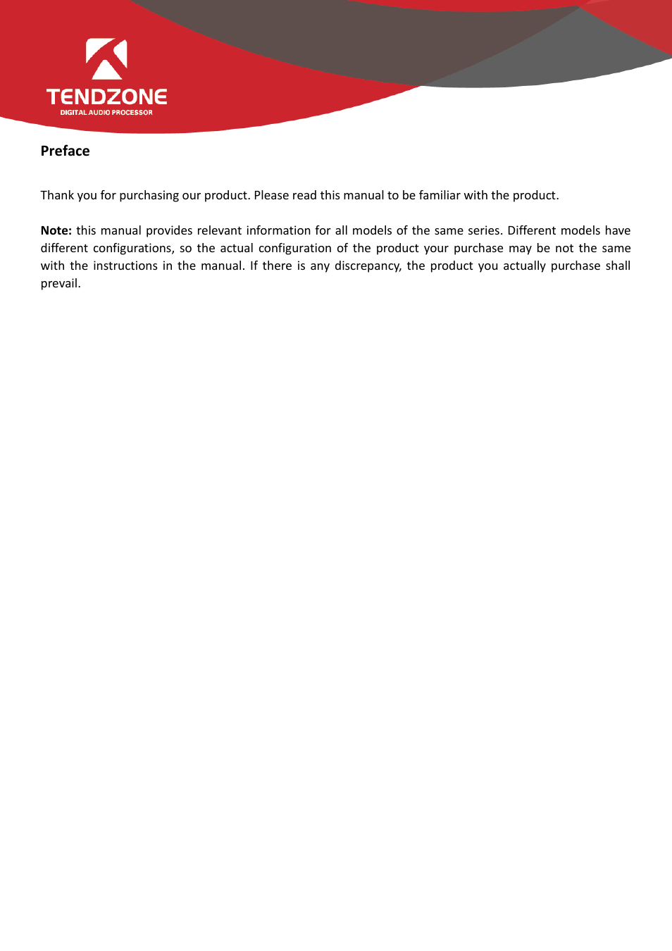 Tendzone RC External Wall Control Panel User Manual | 20 pages