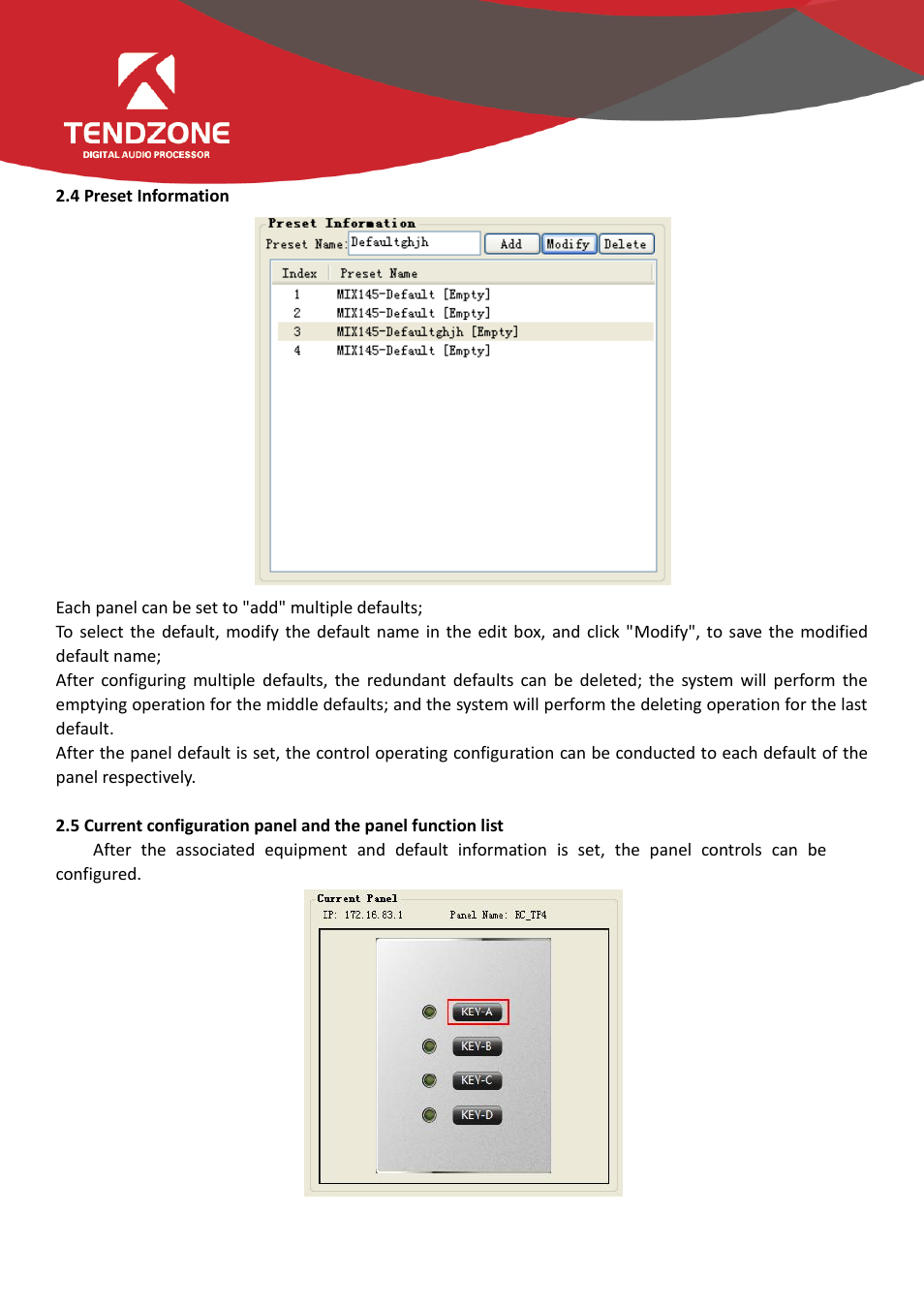 Tendzone RC External Wall Control Panel User Manual | Page 9 / 20