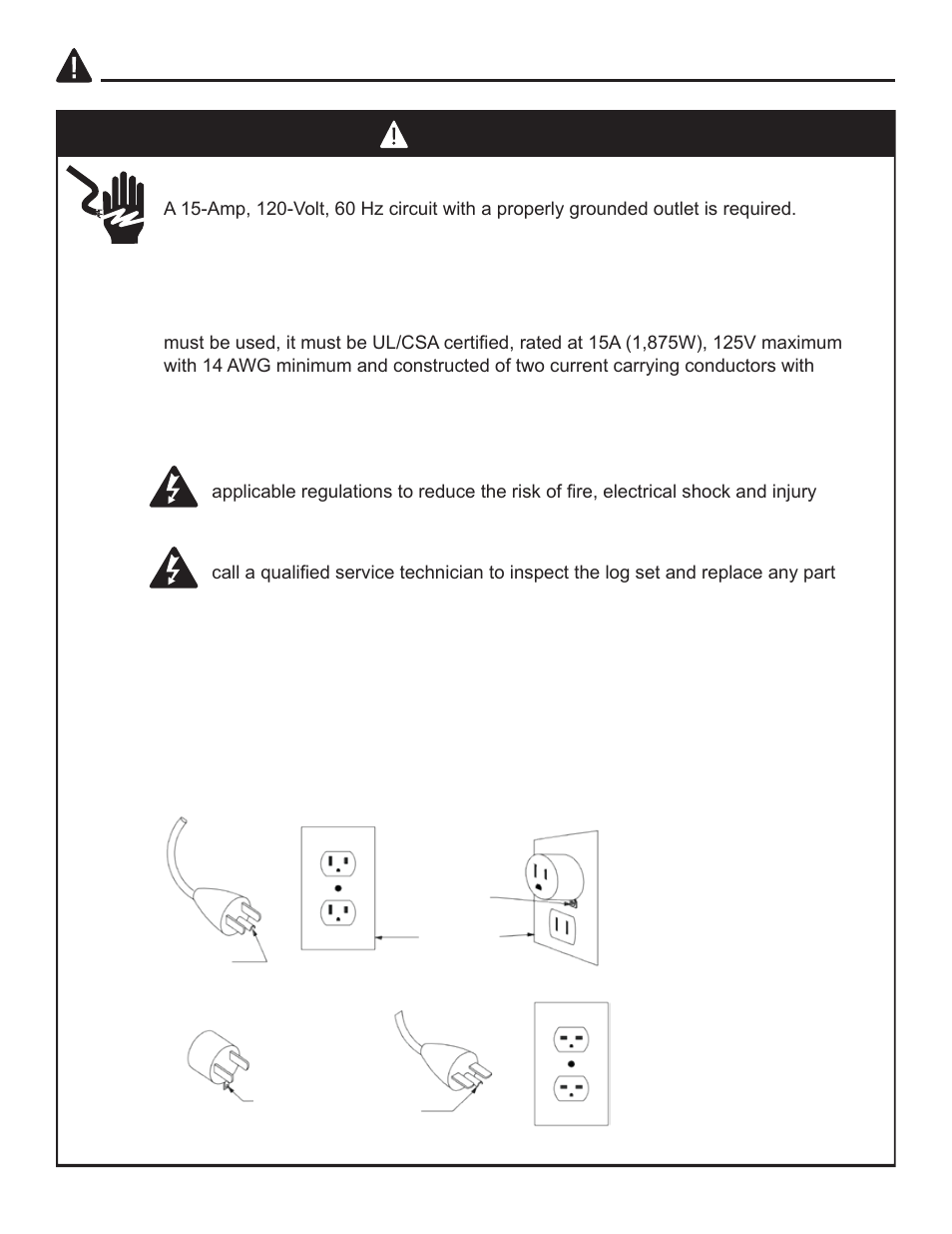 Danger | Desa Tech ELCG 347 User Manual | Page 4 / 16