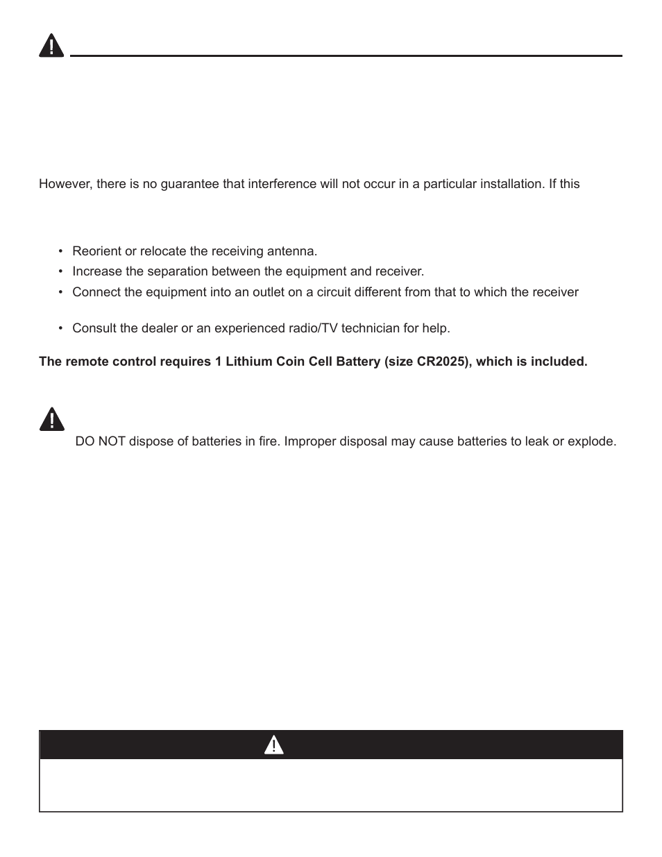 Caution | Desa Tech ELCG 347 User Manual | Page 5 / 16
