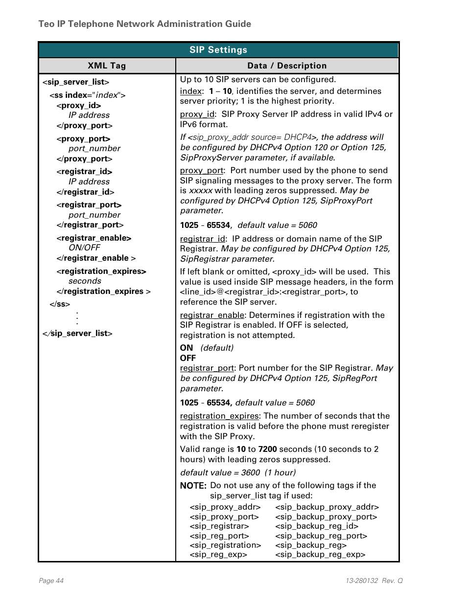 Teo IPTelephone Network User Manual | Page 44 / 86