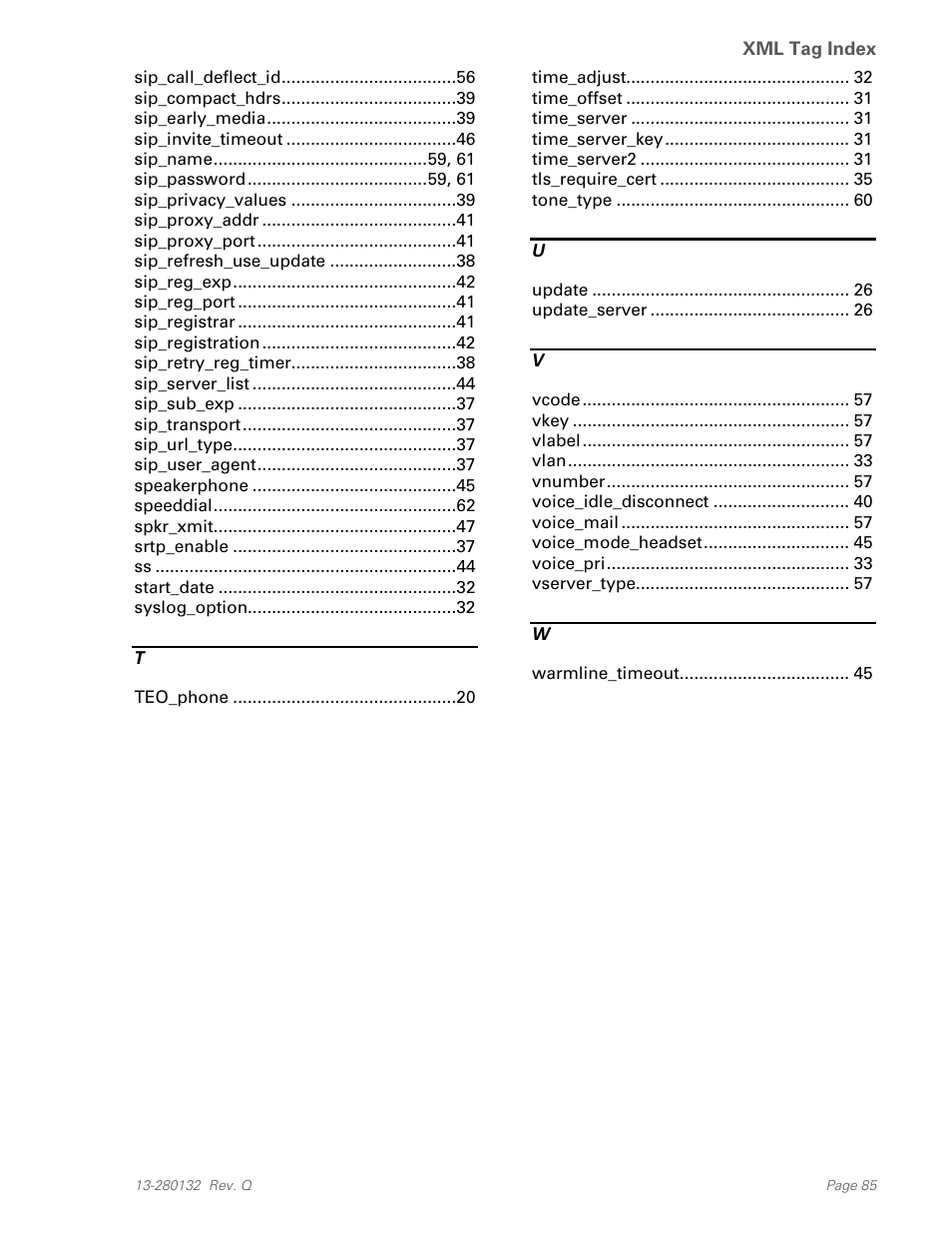 Teo IPTelephone Network User Manual | Page 85 / 86