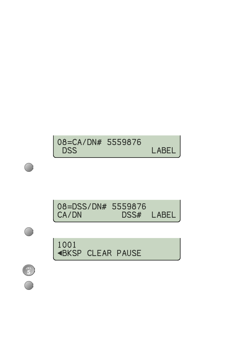 Dss keys, E 28, 1001 <bksp clear pause | Teo 8810 ISDN Phone User Manual | Page 32 / 64