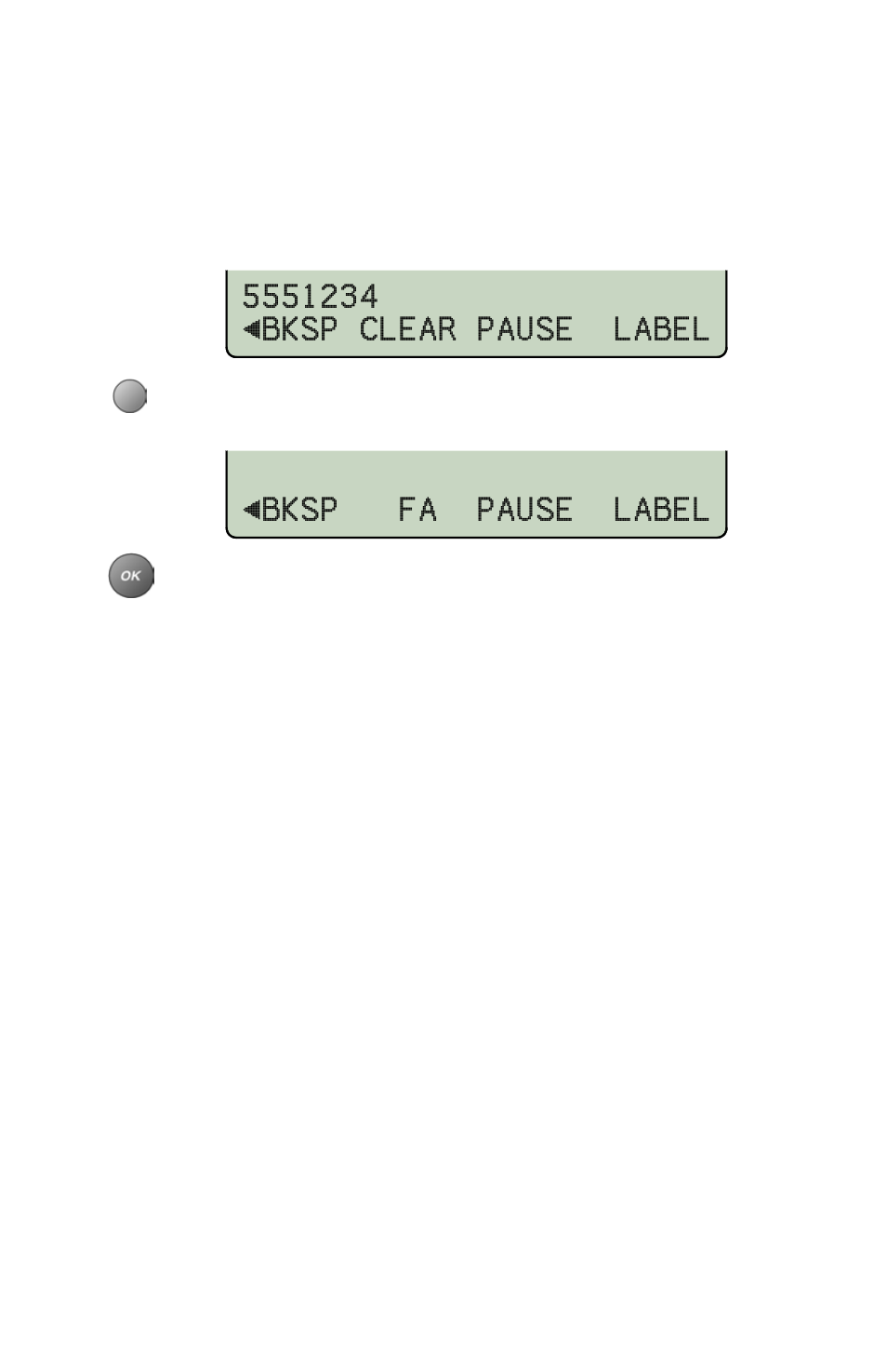 Unused keys, Bksp fa pause label | Teo 8810 ISDN Phone User Manual | Page 37 / 64