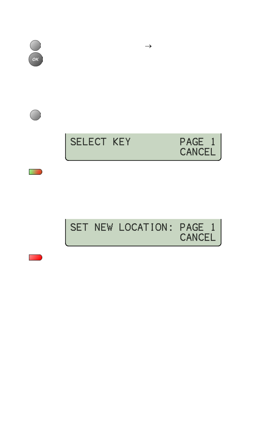 Deleting a directory entry, Swapping call directory entry positions, Select key page 1 cancel | Set new location: page 1 cancel | Teo 8810 ISDN Phone User Manual | Page 46 / 64