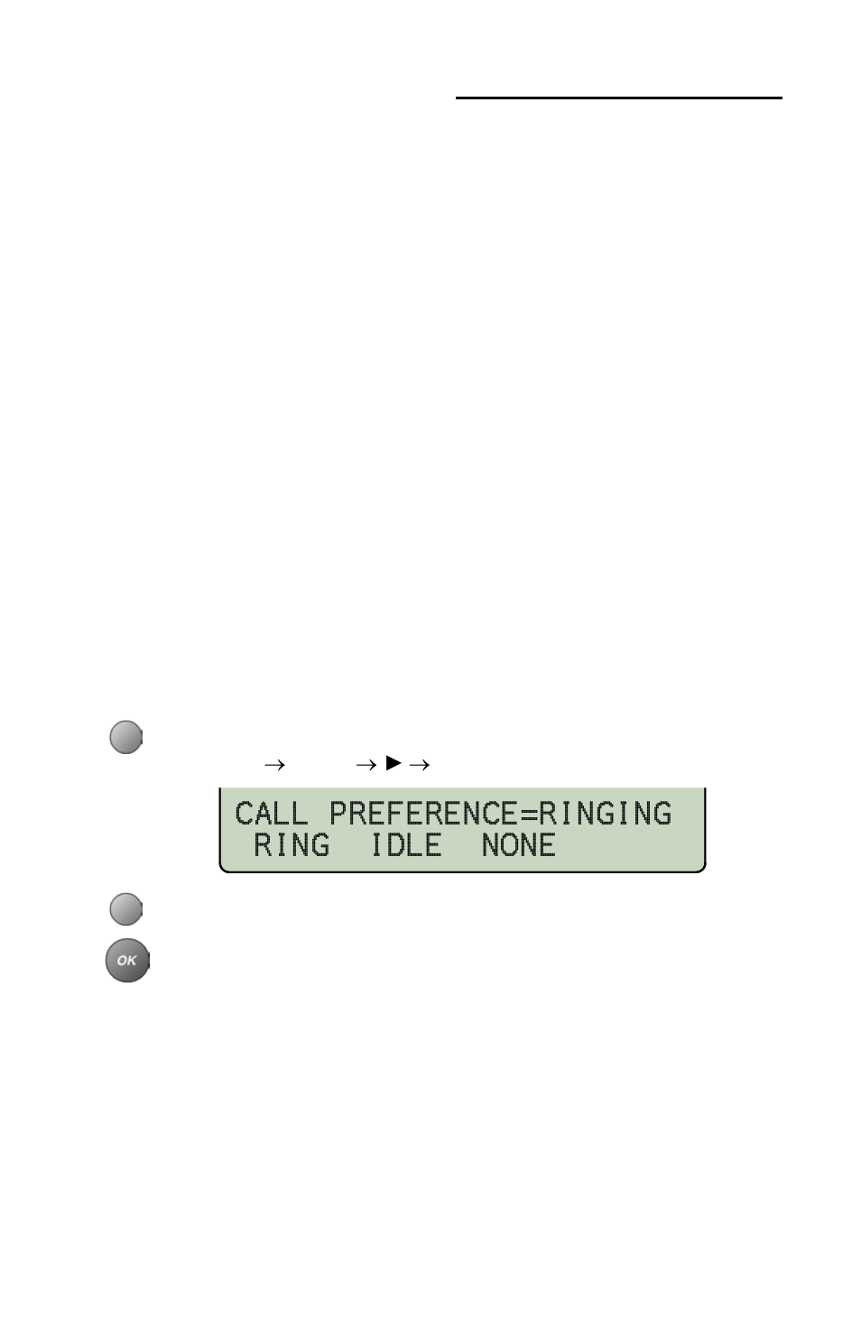 Call preference options, National isdn only), Call preference=ringing ring idle none | Call preference options (national isdn only) | Teo 8810 ISDN Phone User Manual | Page 51 / 64