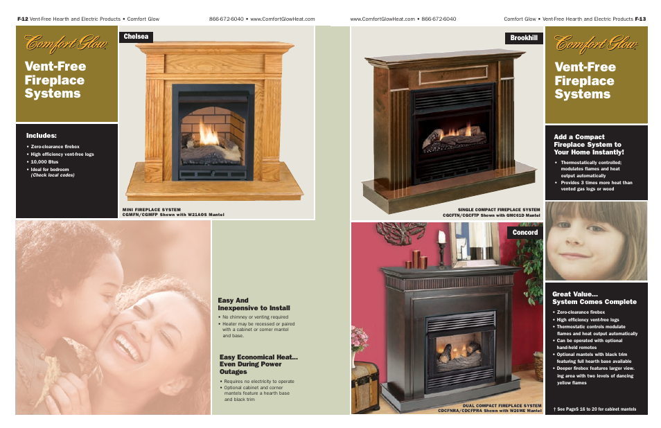 Vent-free fireplace systems | Desa Tech Vent-Free Gas and Electric Hearth User Manual | Page 7 / 13