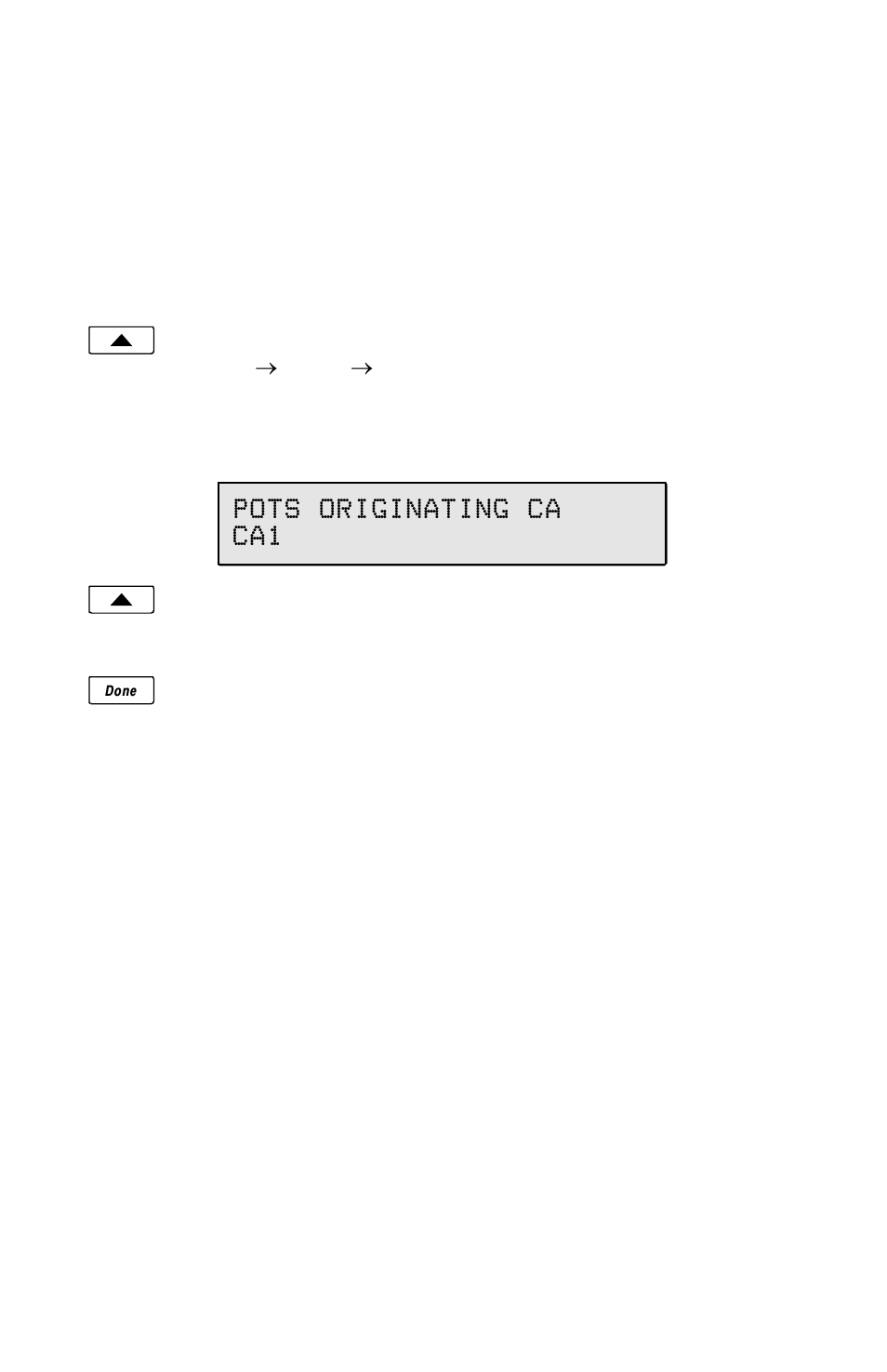 Pots line originating call appearance, Pots originating ca ca1 | Teo 6002TA User Manual | Page 17 / 28