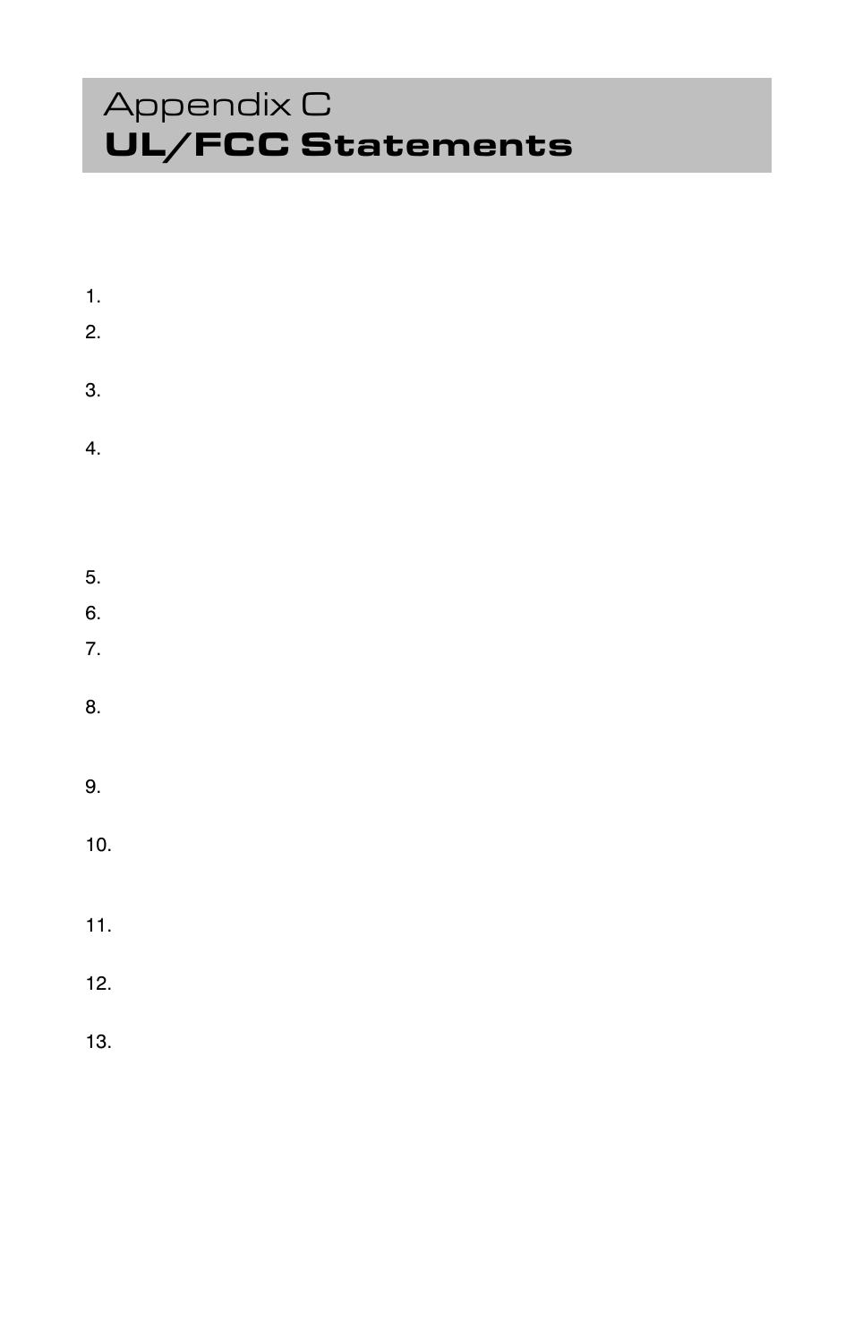 Appendix c ul/fcc statements, Important safety instructions | Teo 6002TA User Manual | Page 22 / 28