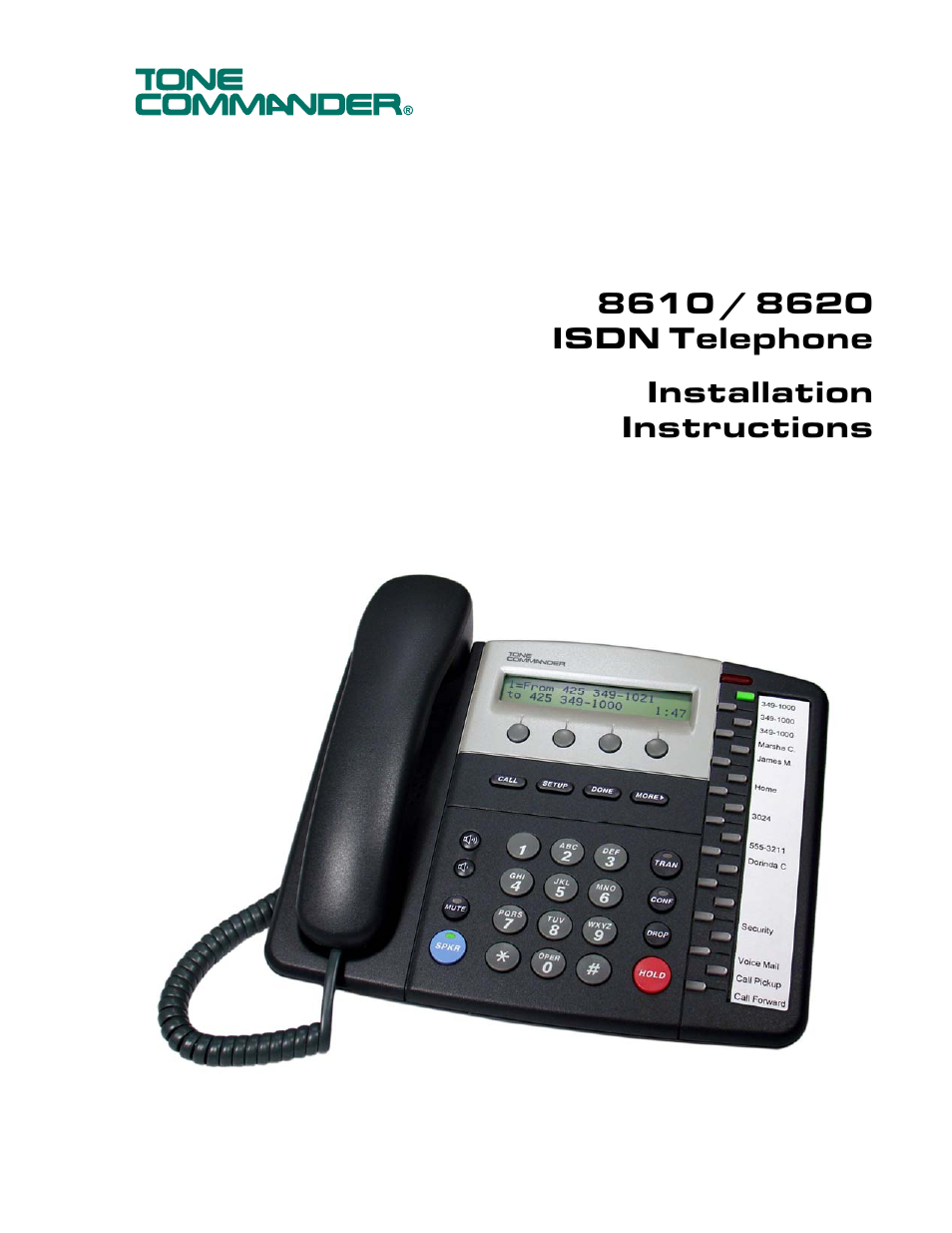 Teo 8610 ISDN Phone Installation User Manual | 52 pages