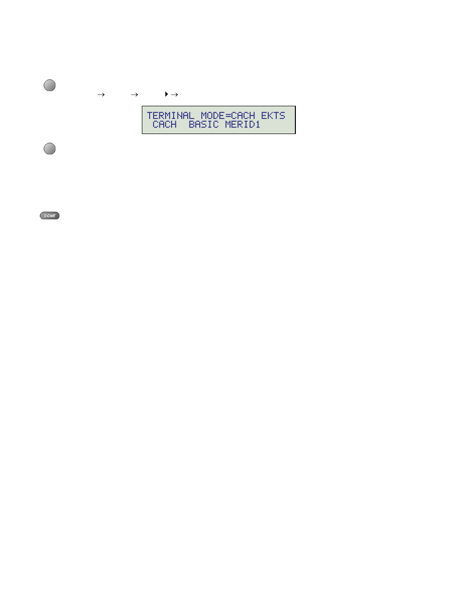 Terminal mode (national isdn only), Terminal mode=cach ekts cach basic merid1 | Teo 8610 ISDN Phone Installation User Manual | Page 26 / 52