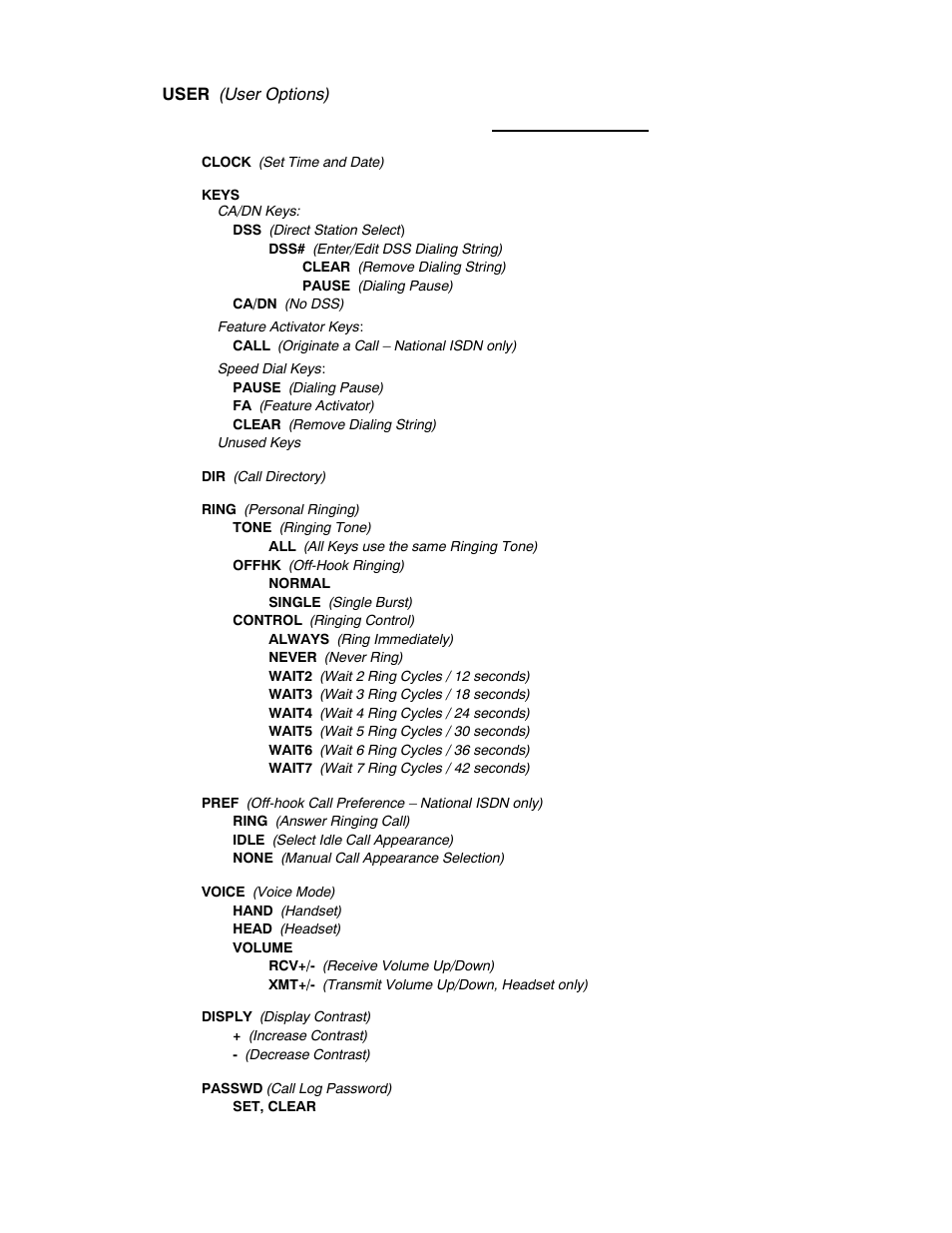 Setup menu tree | Teo 8610 ISDN Phone Installation User Manual | Page 45 / 52