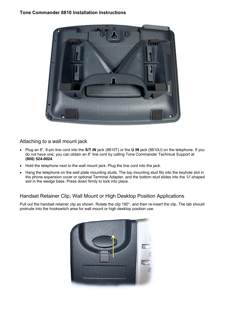 Attaching to a wall mount jack | Teo 8810 ISDN Phone Installation User Manual | Page 16 / 58