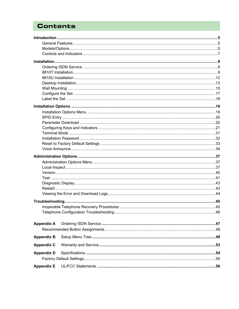 Teo 8810 ISDN Phone Installation User Manual | Page 3 / 58