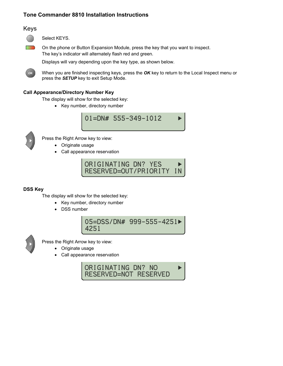Keys | Teo 8810 ISDN Phone Installation User Manual | Page 38 / 58
