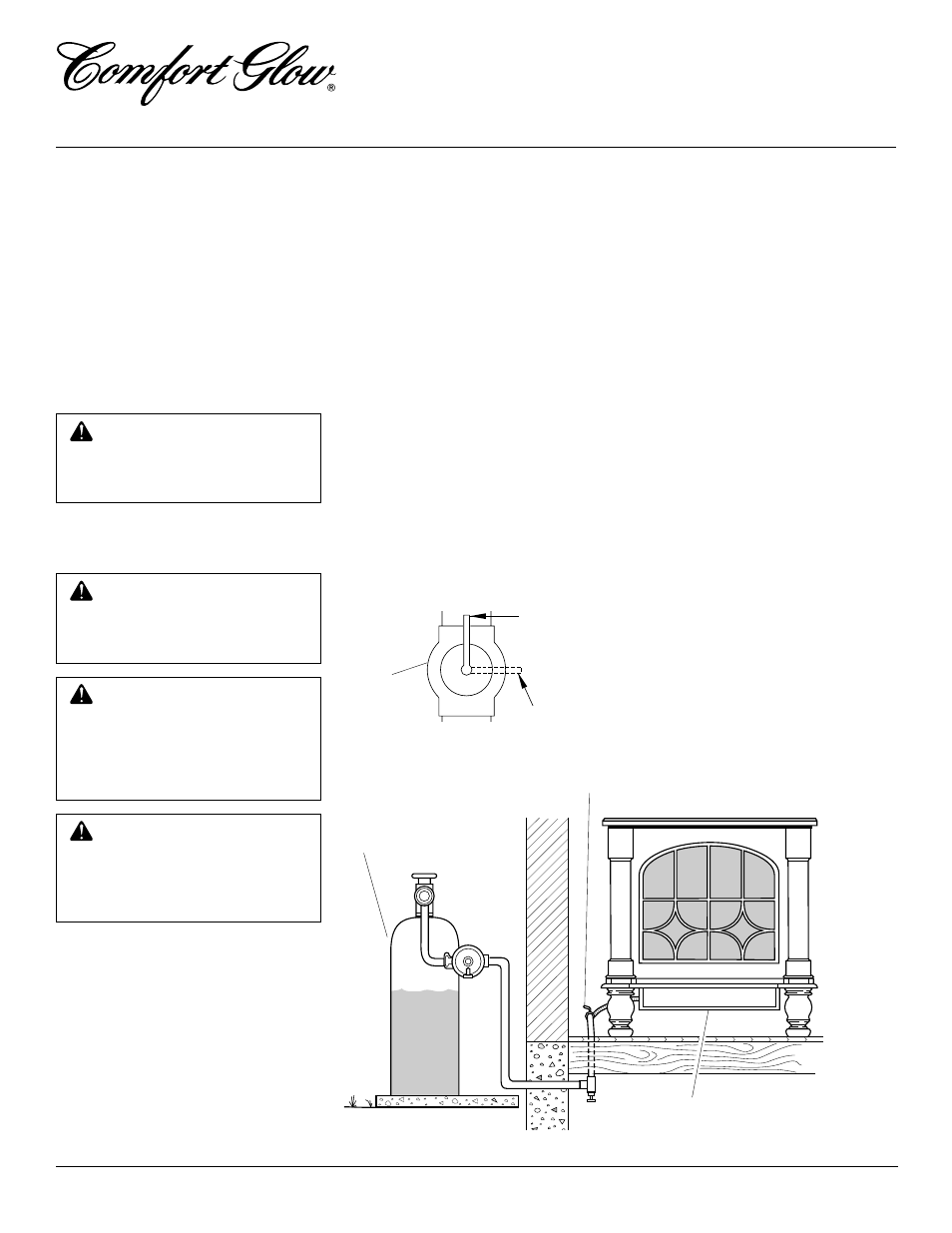 Vent-free propane/lp gas stove heater, Installation, Continued | Desa Tech SL30PT User Manual | Page 12 / 24