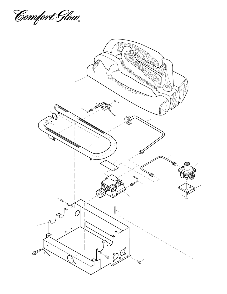 Vent-free propane/lp gas stove heater, Illustrated parts breakdown | Desa Tech SL30PT User Manual | Page 20 / 24