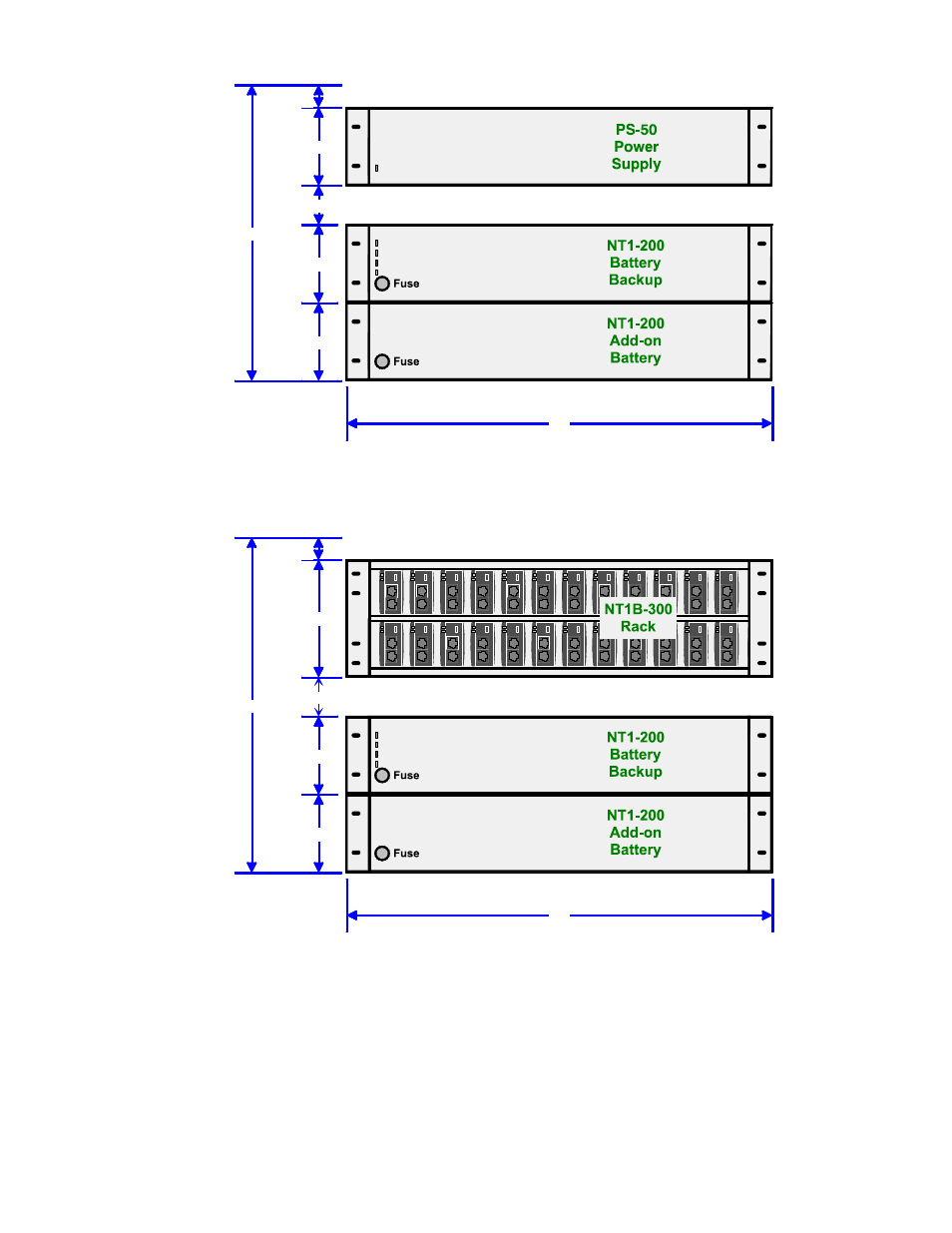 Figure 2 – rack mounting with ps-50 | Teo NT1-200 User Manual | Page 3 / 10