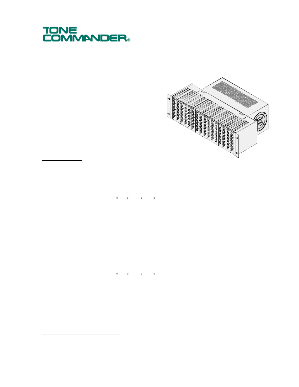 Teo NT1-296 Rack User Manual | 10 pages