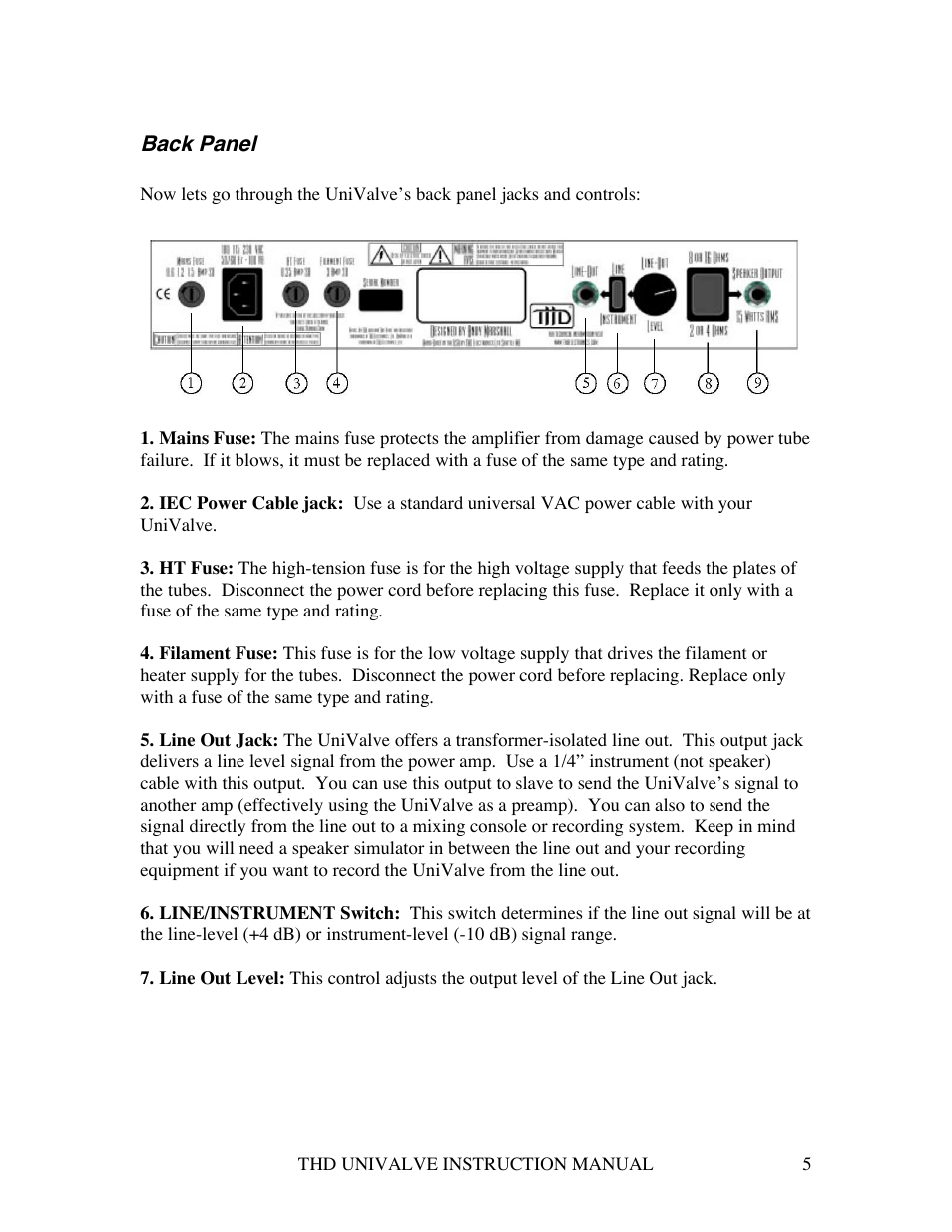 THD Electronics UniValve User Manual | Page 5 / 8