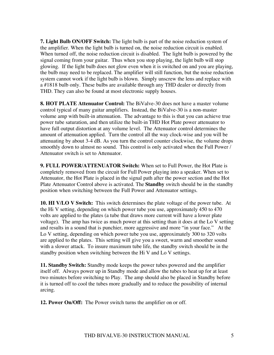 THD Electronics BiValve-30 User Manual | Page 5 / 8