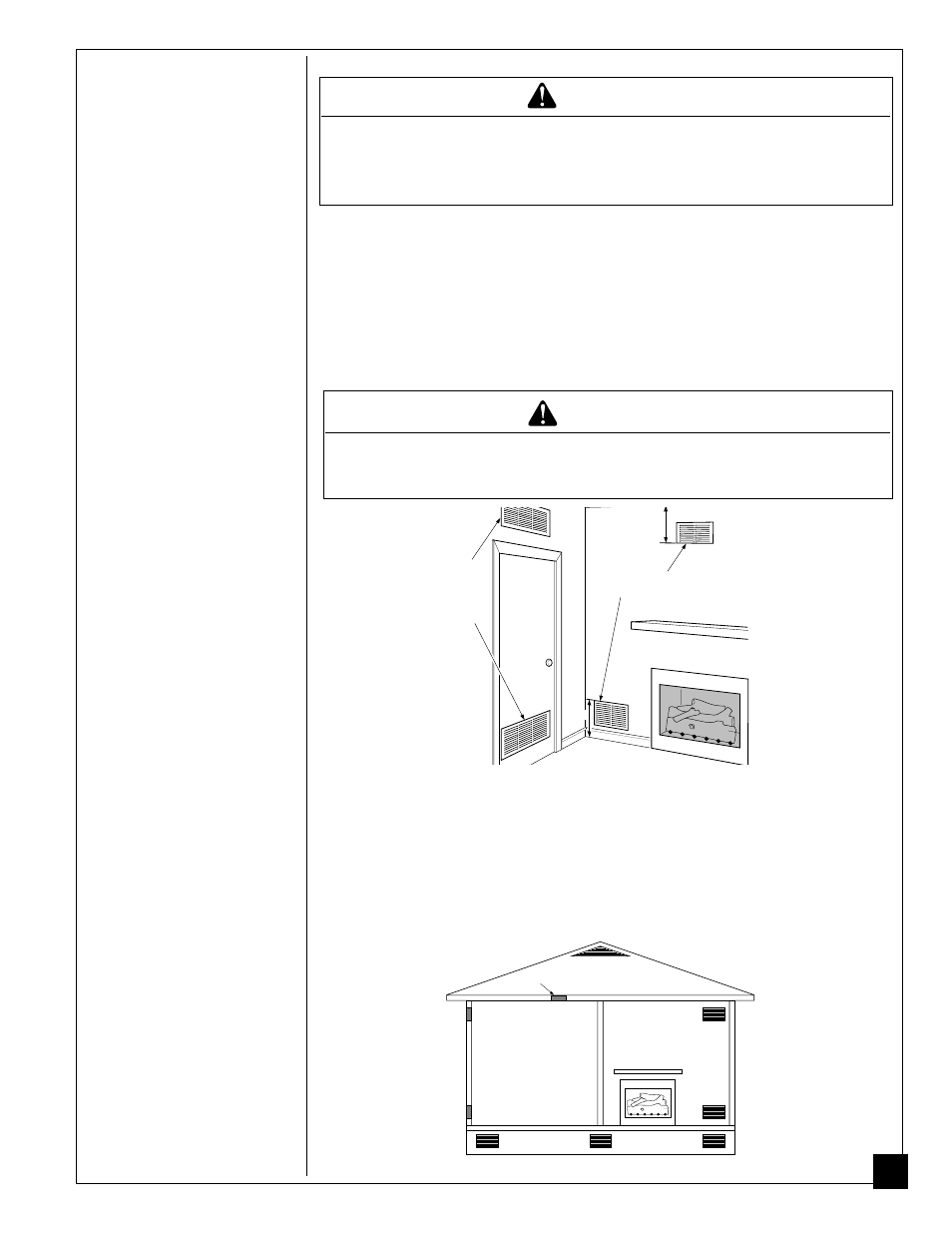 Air for combustion and ventilation, Warning, Continued | Ventilation air | Desa Tech CGD3924P User Manual | Page 7 / 40
