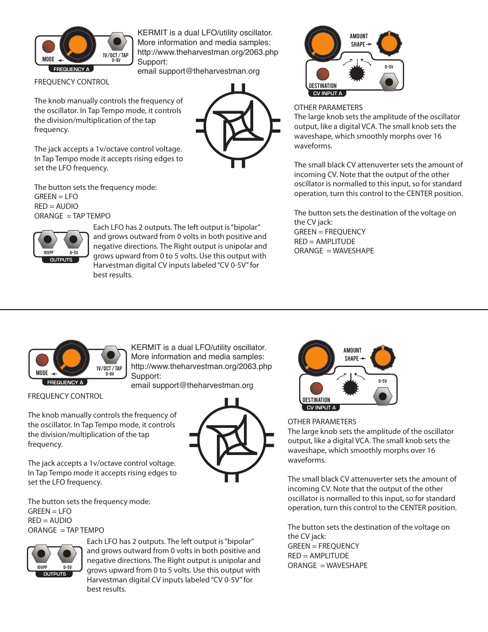 Harvestman 2063 kermit User Manual | 1 page