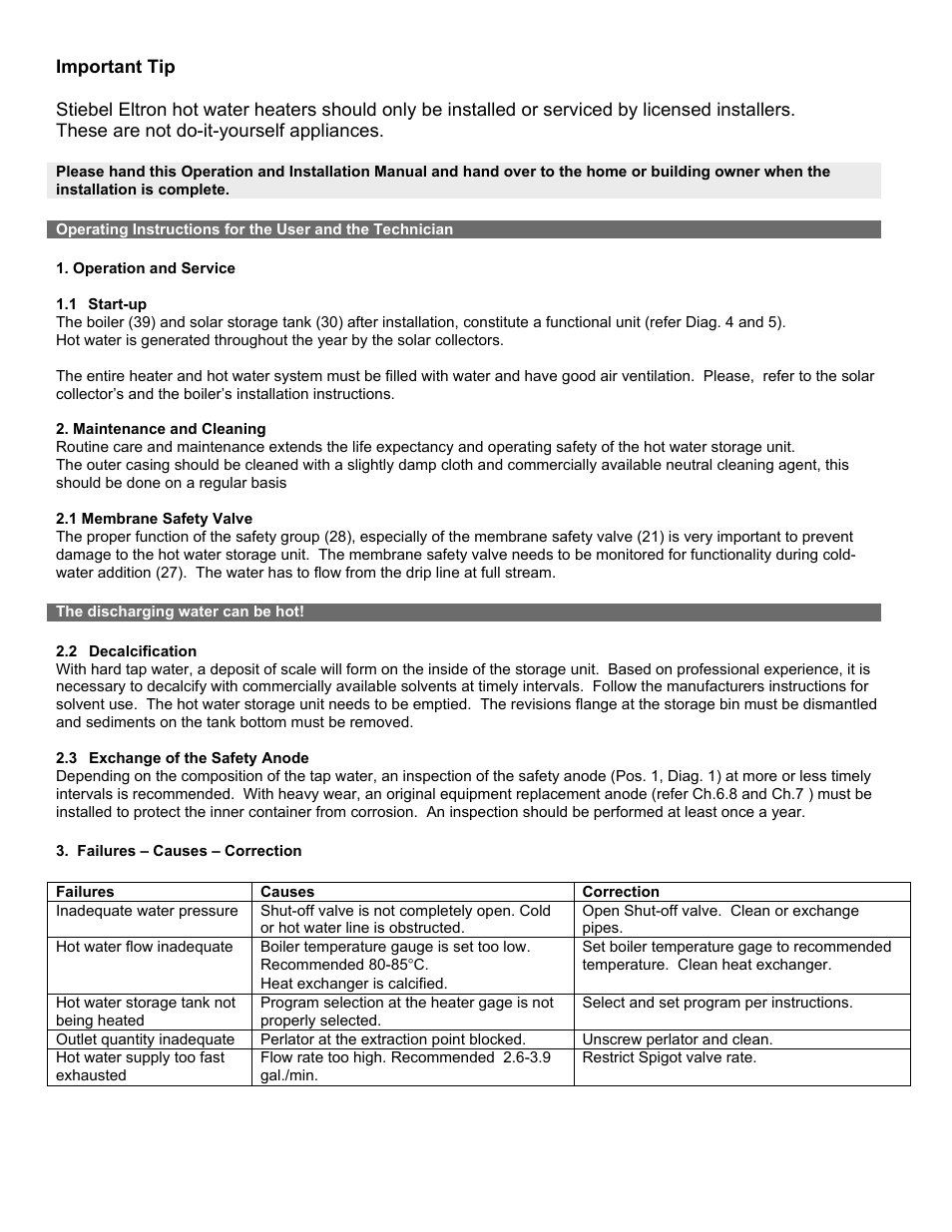 Thermo Technologies SBB Solar Storage Tank User Manual | Page 2 / 9