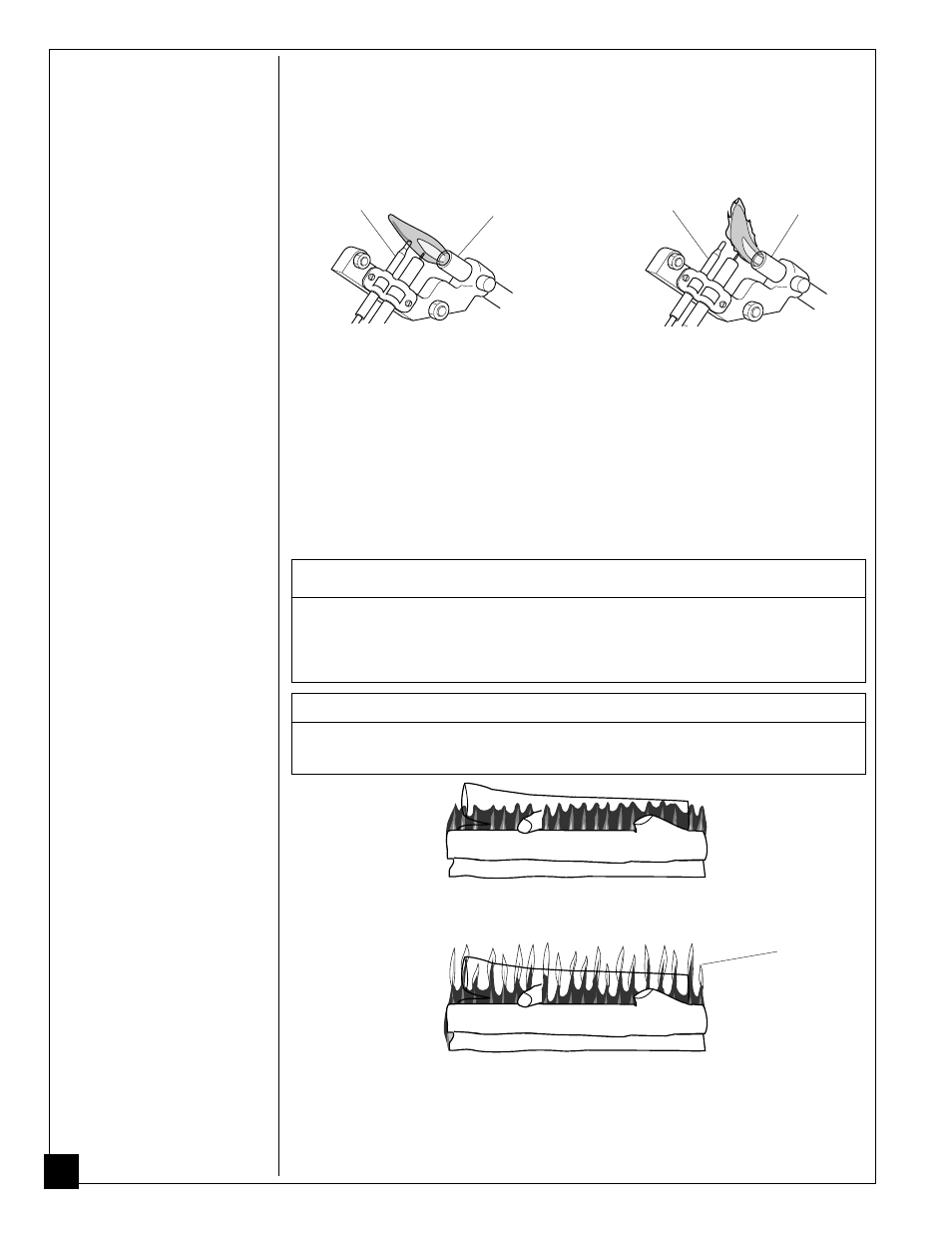 Inspecting burners, Warning, Notice | Desa Tech CG3630PV User Manual | Page 22 / 36