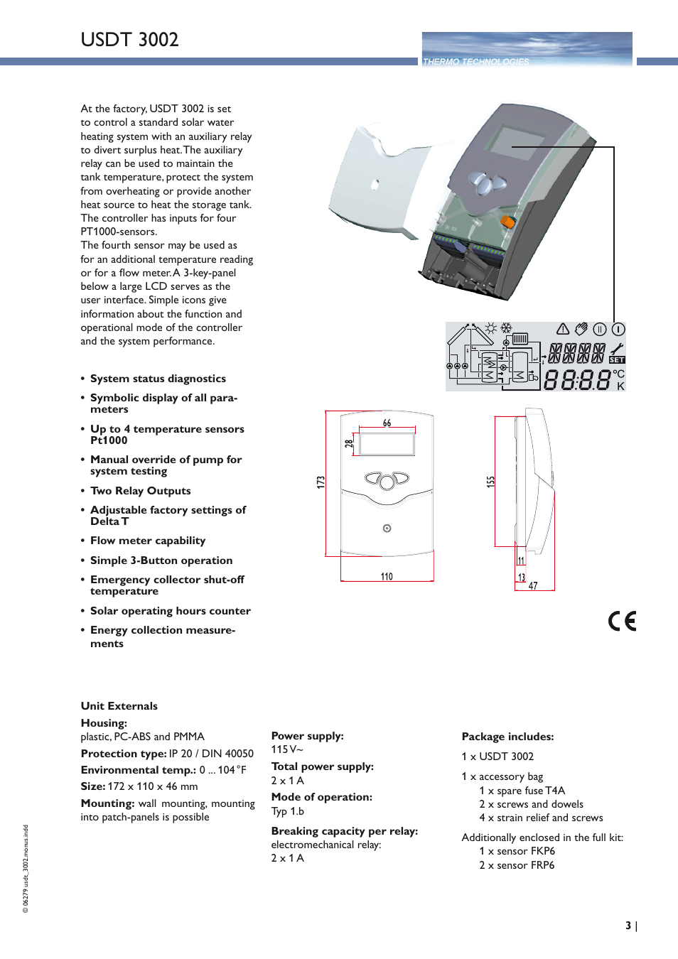 Usdt 3002 | Thermo Technologies USDT 3002 User Manual | Page 3 / 16