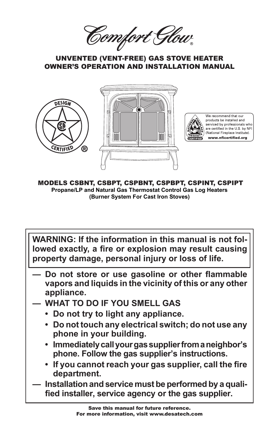 Desa Tech CSPBNT  EN User Manual | 24 pages